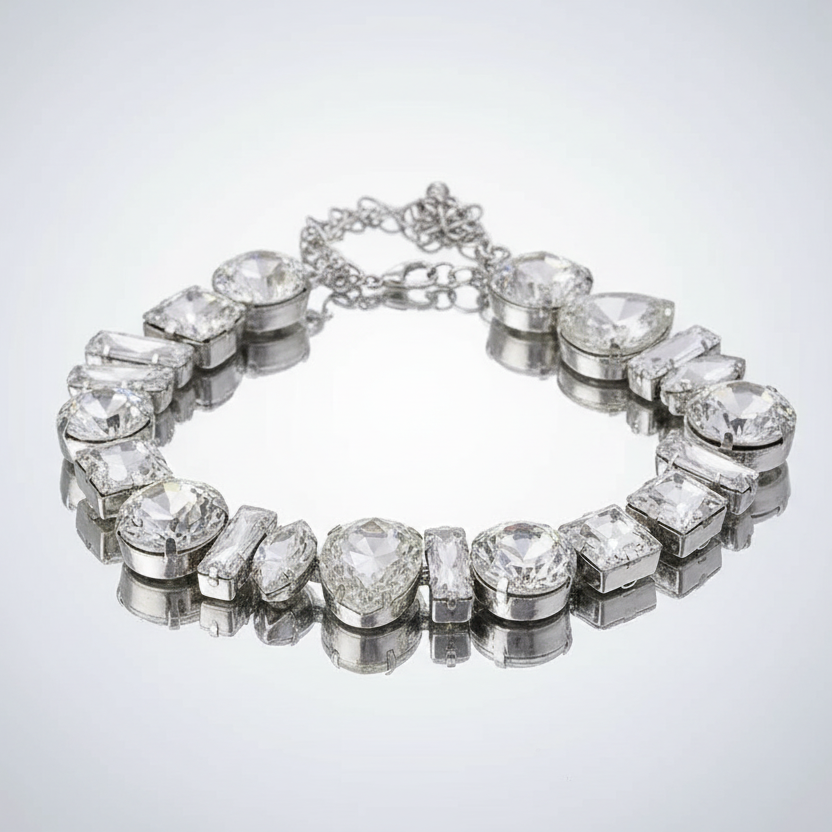 Geometric Glam Choker Necklace