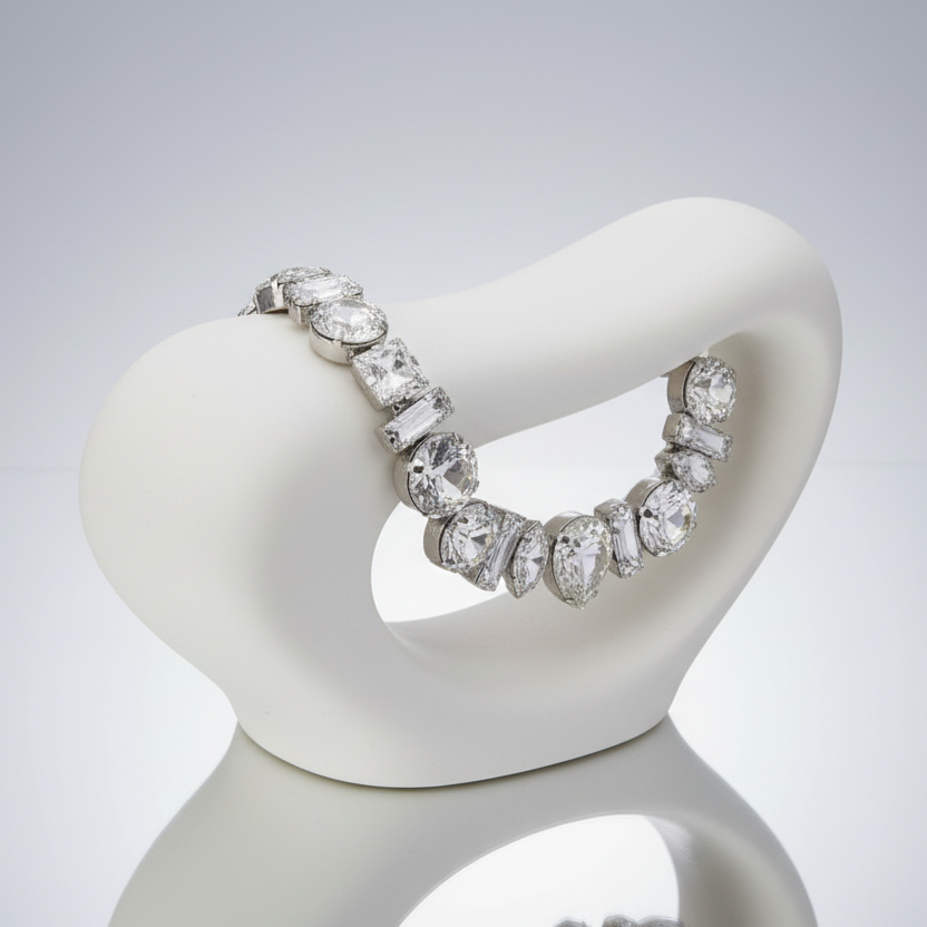 Geometric Glam Choker Necklace