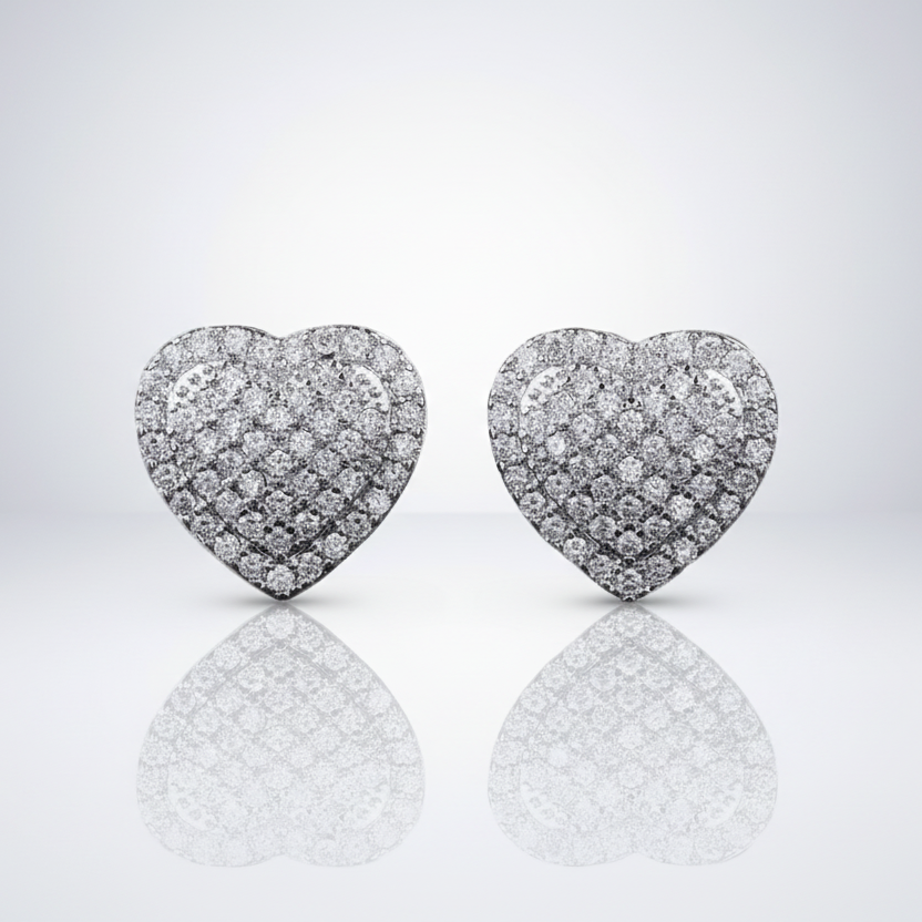 Heart Stud Earrings