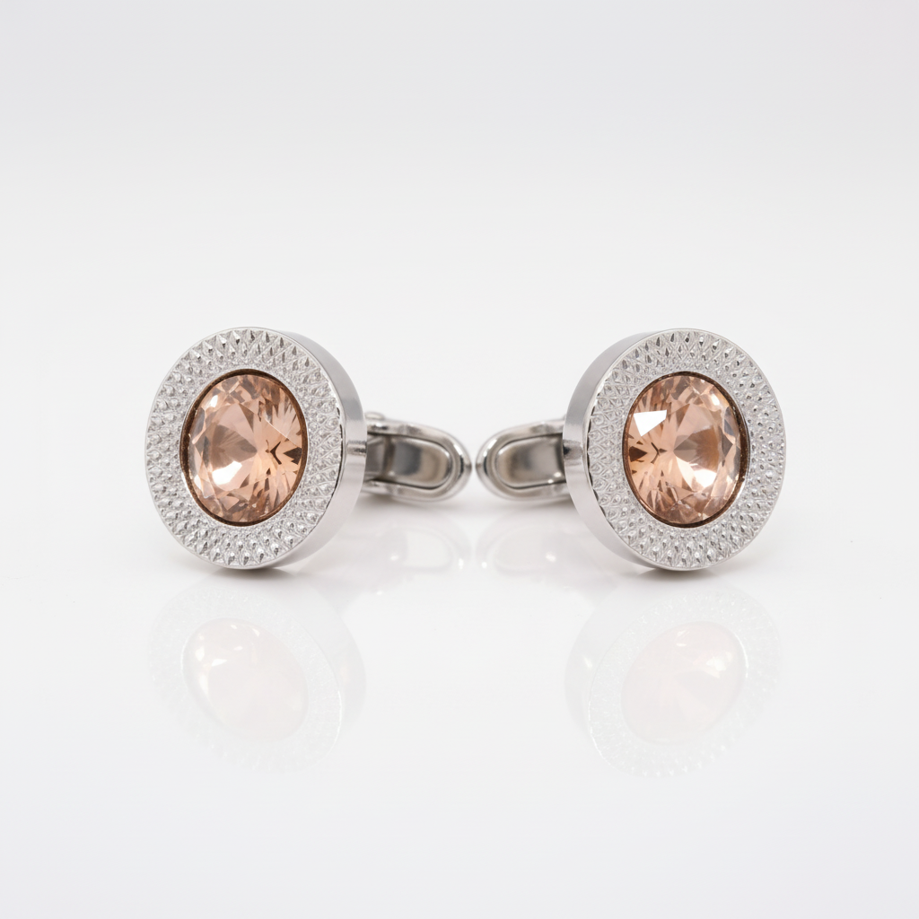 Colorful Rhinestone Cufflinks
