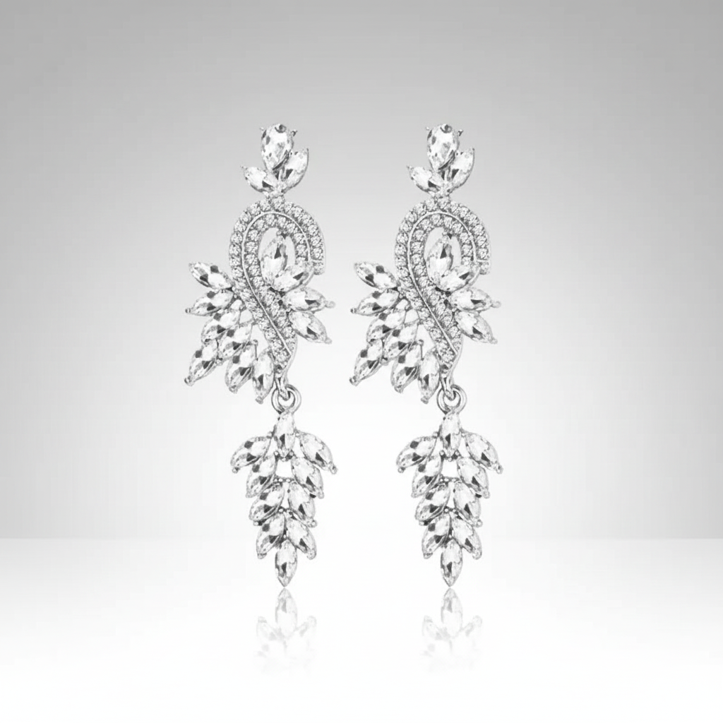 Glamorous Swirl Clip Earrings