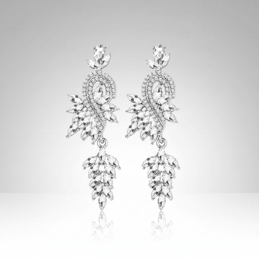 Glamorous Swirl Clip Earrings