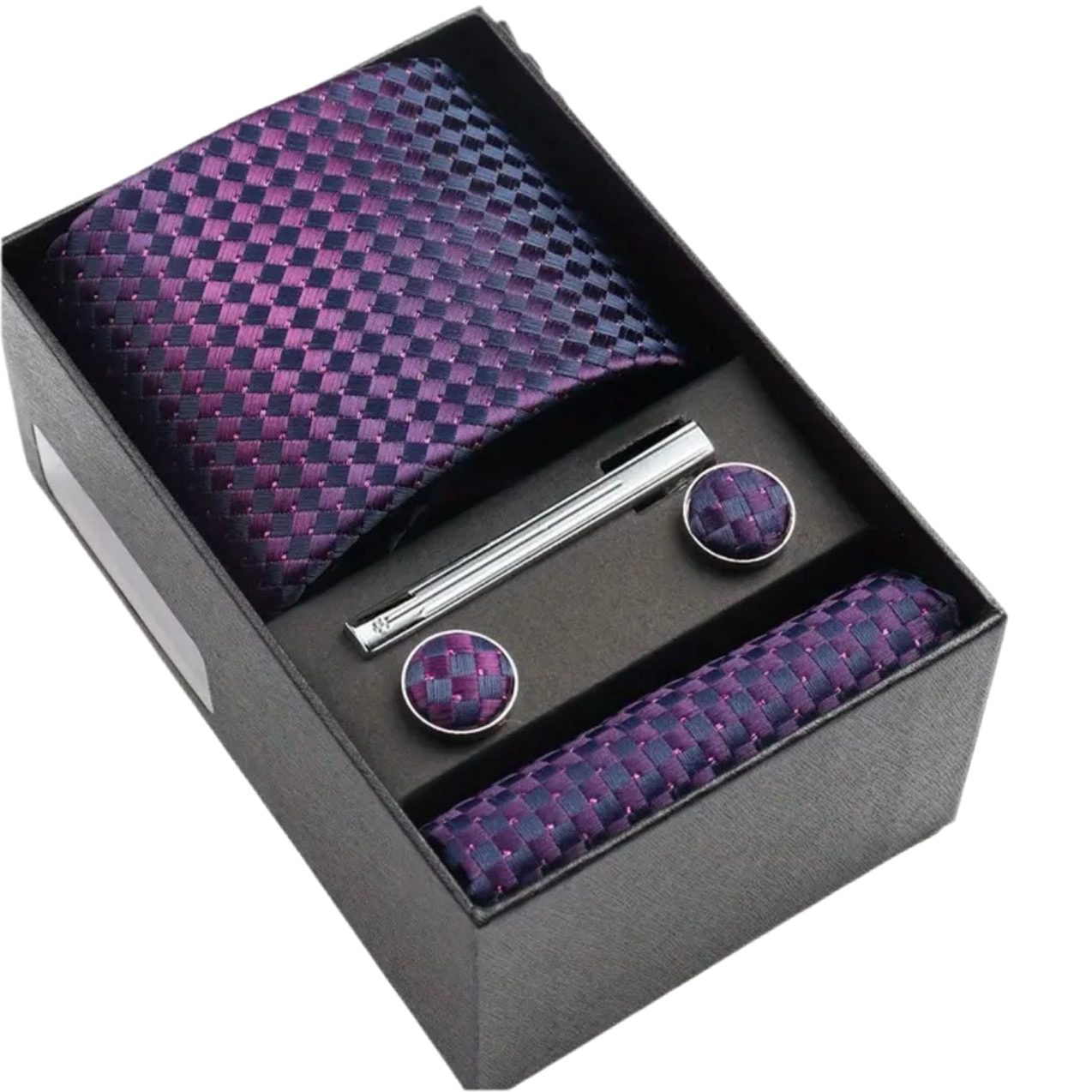 Blue Purple Necktie Box Set