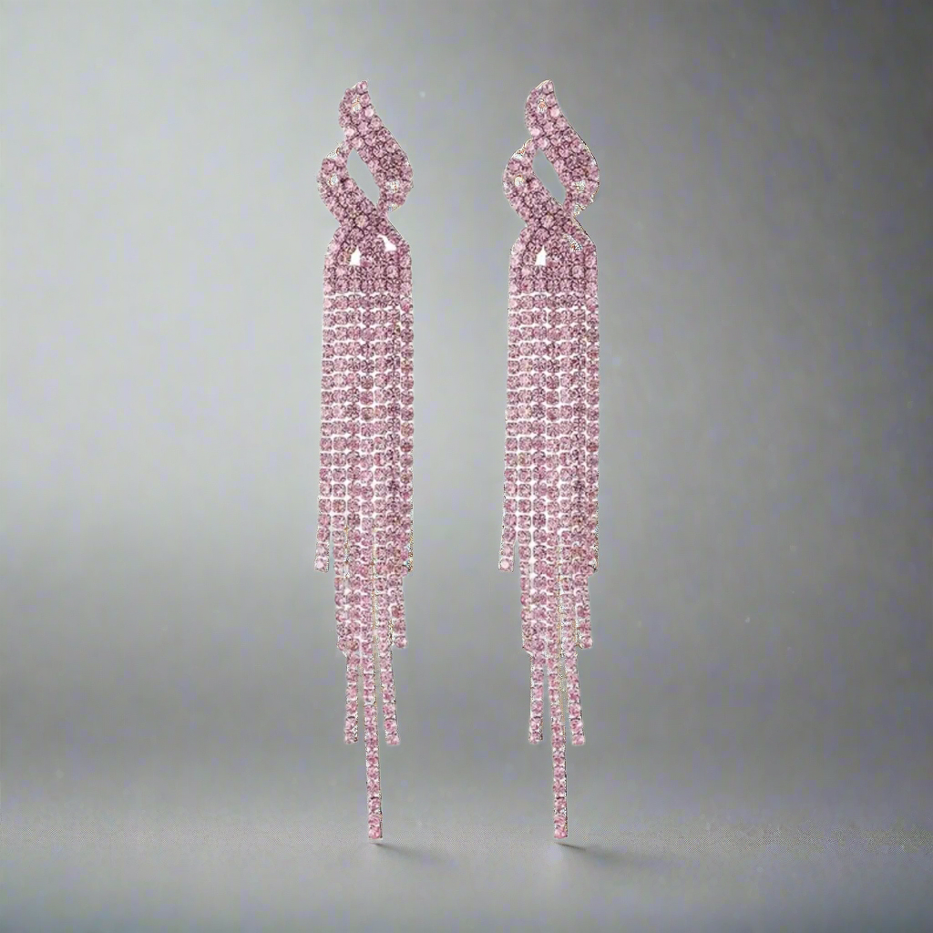 Flame Tassel Earrings