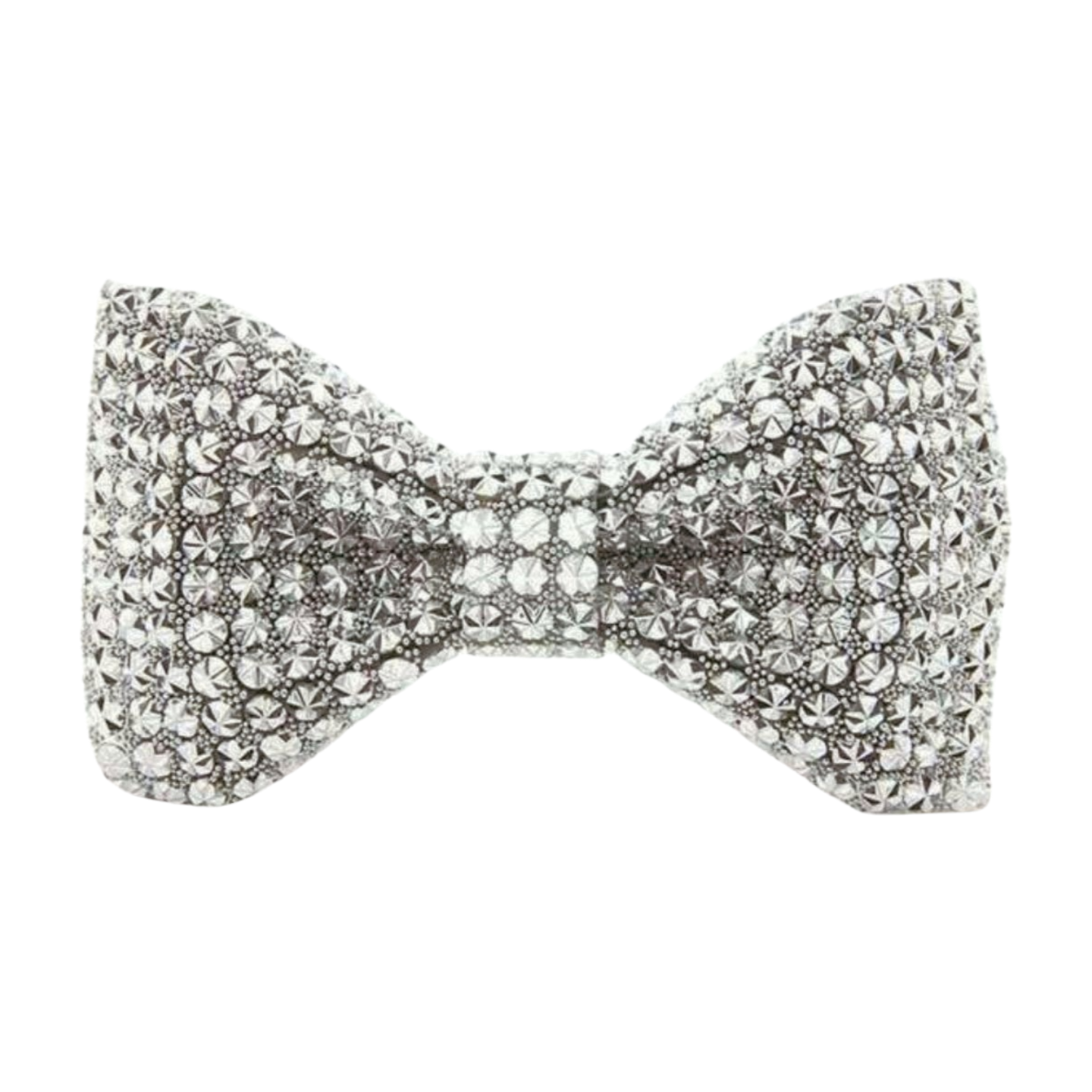 Silver Stars Beaded Bowtie
