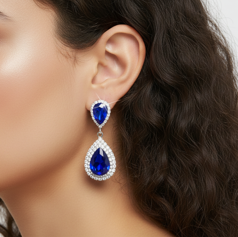 Vibrant Water Drop Earrings