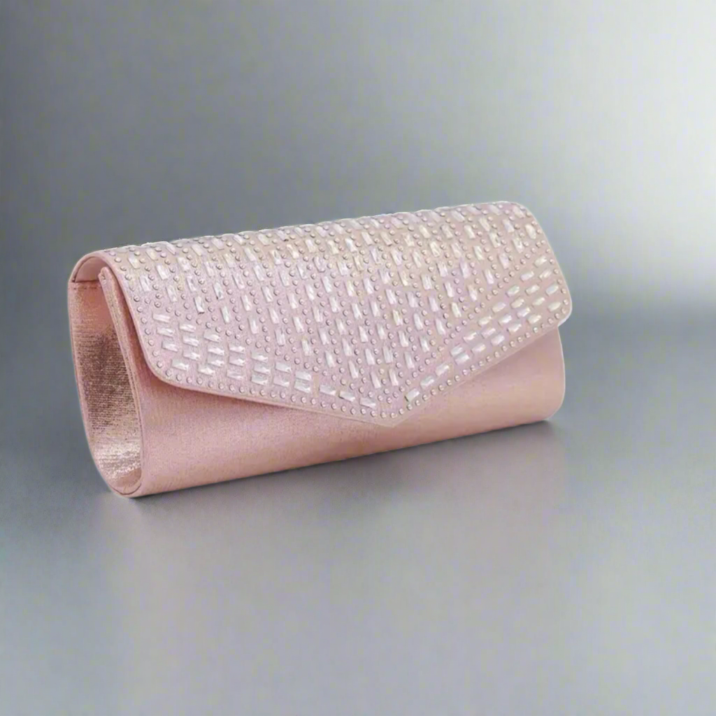 Pink Rhinestone Evening Bag