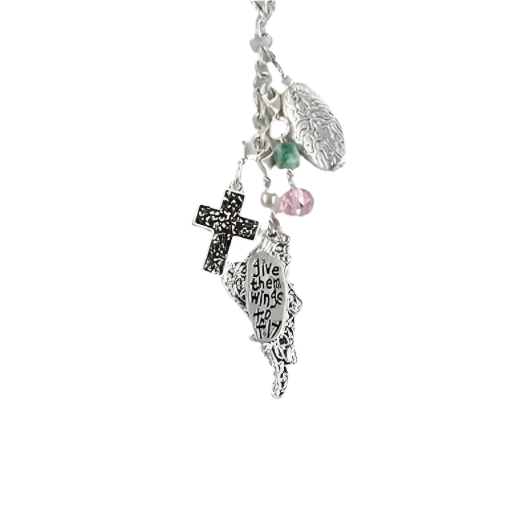 Give Them Wings Pendant Necklace