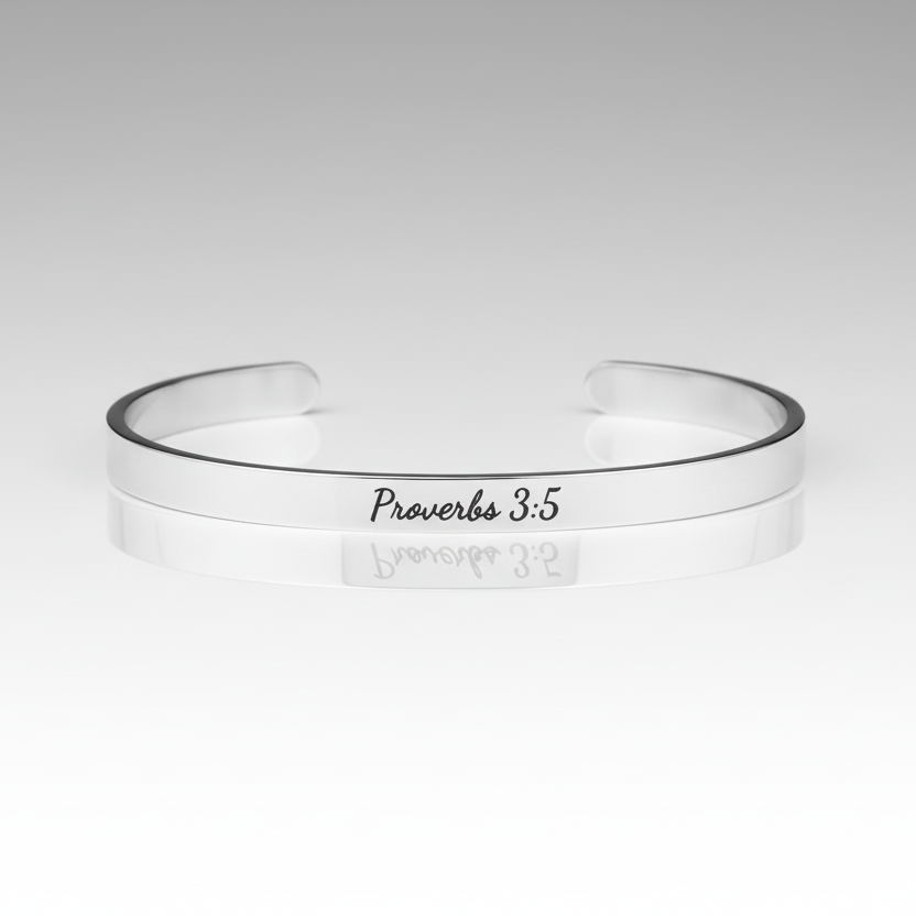 Trust Proverbs 3:5 Cuff Bracelet