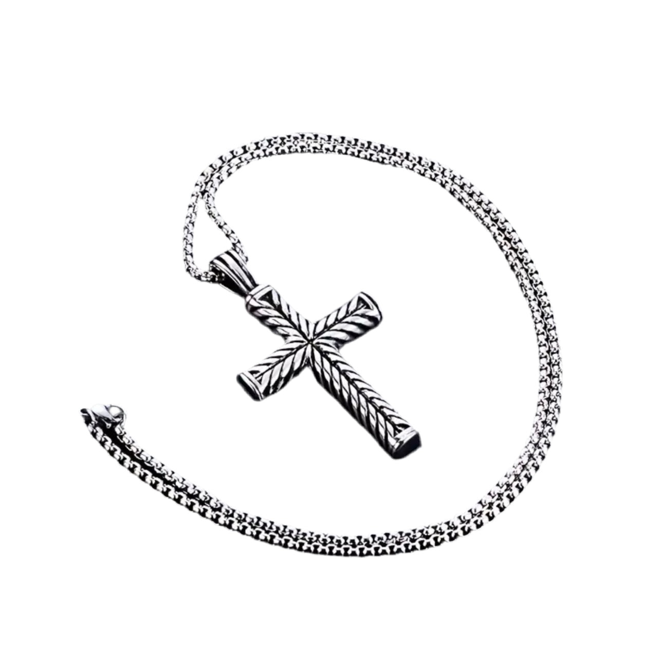 Braided Cross Necklace