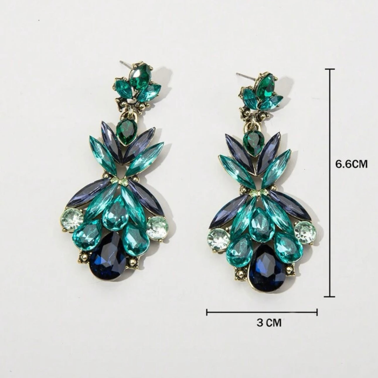 Peacock Vintage Vibe Earrings