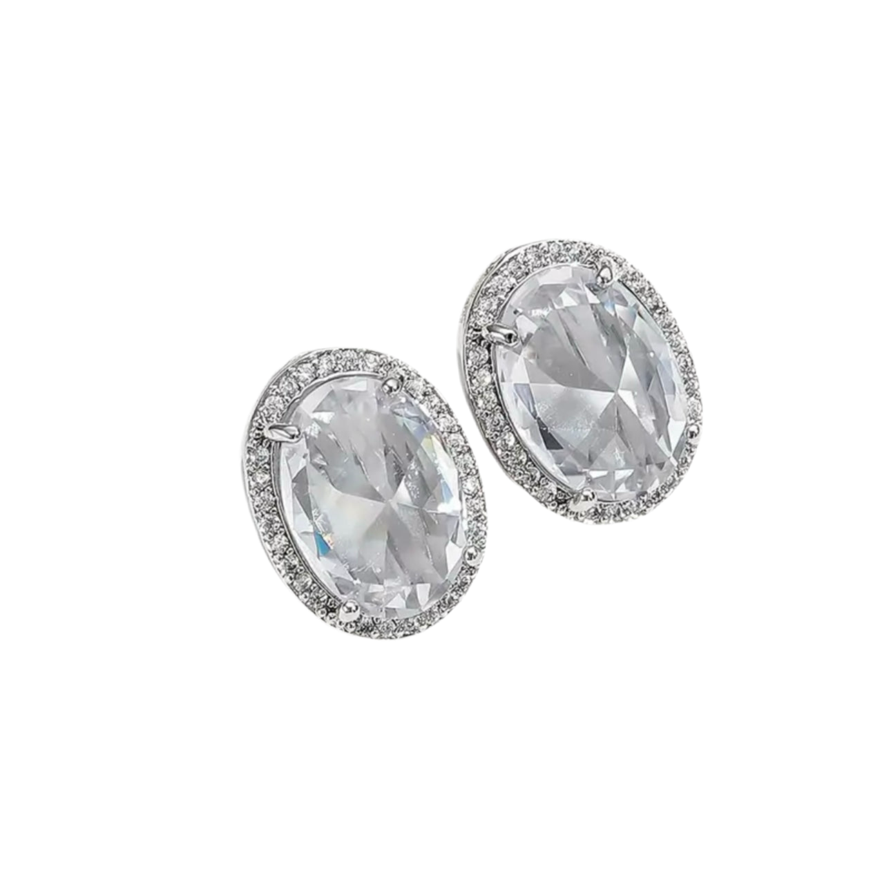 Zirconia Clip Earrings