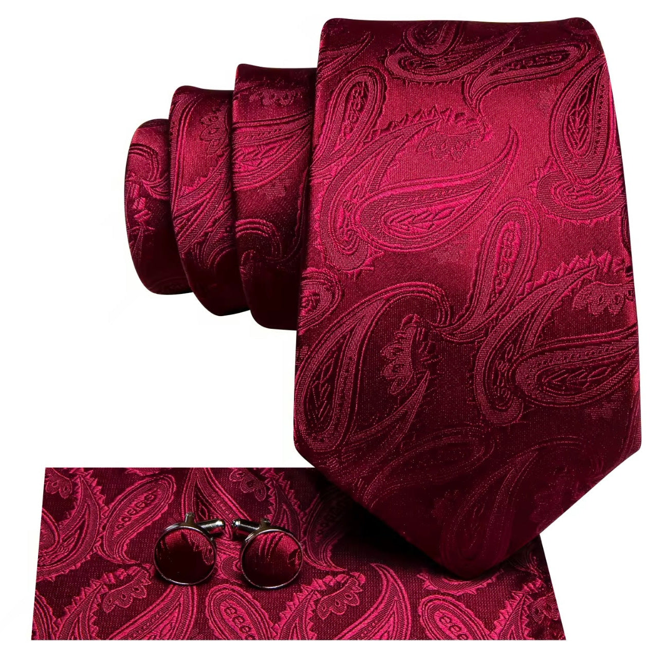 Red Claret Necktie Set