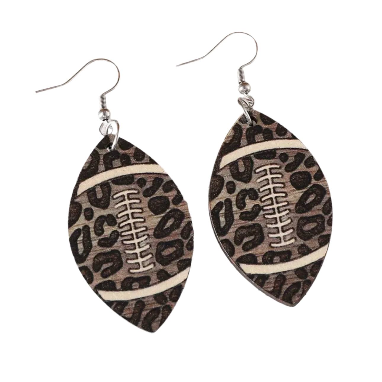 Football Animal Print Earrings