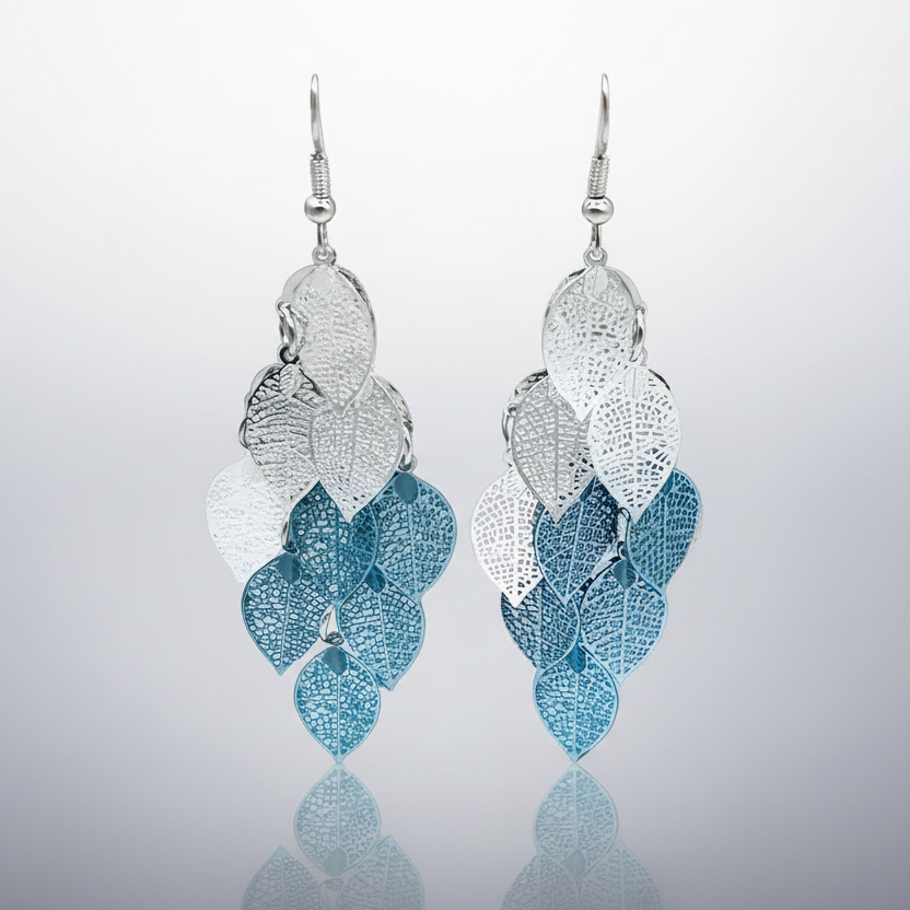 Leaf Tassel Earrings