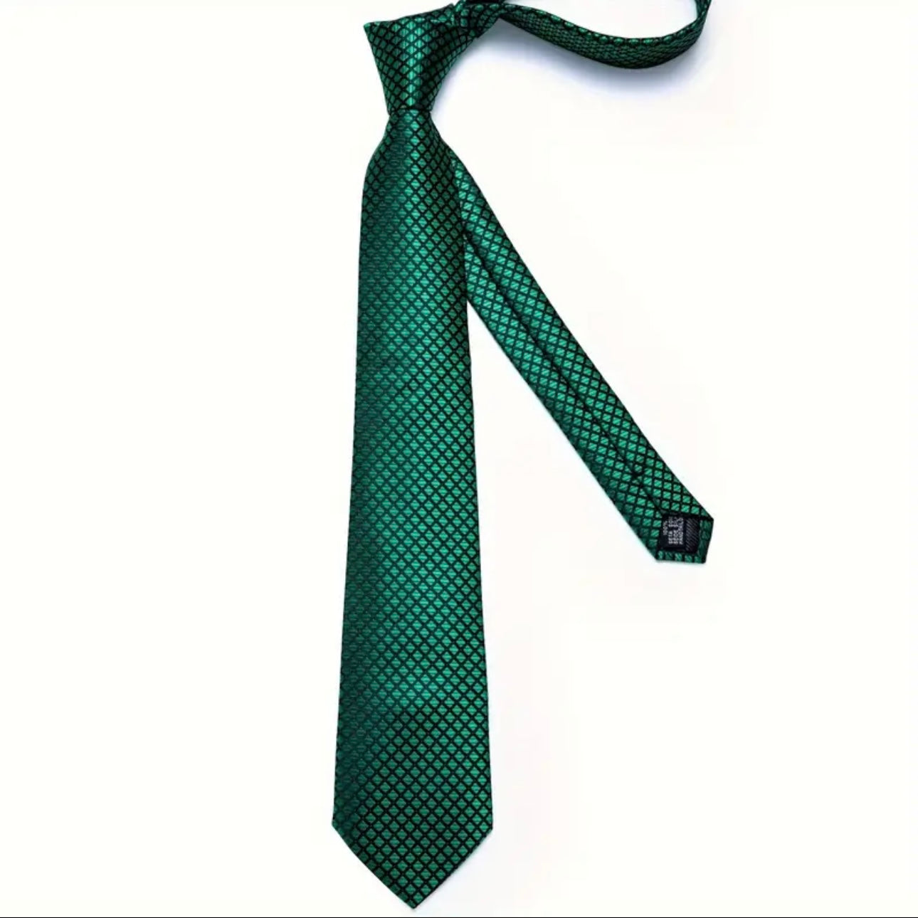 Green Black Plaid Necktie Box Set