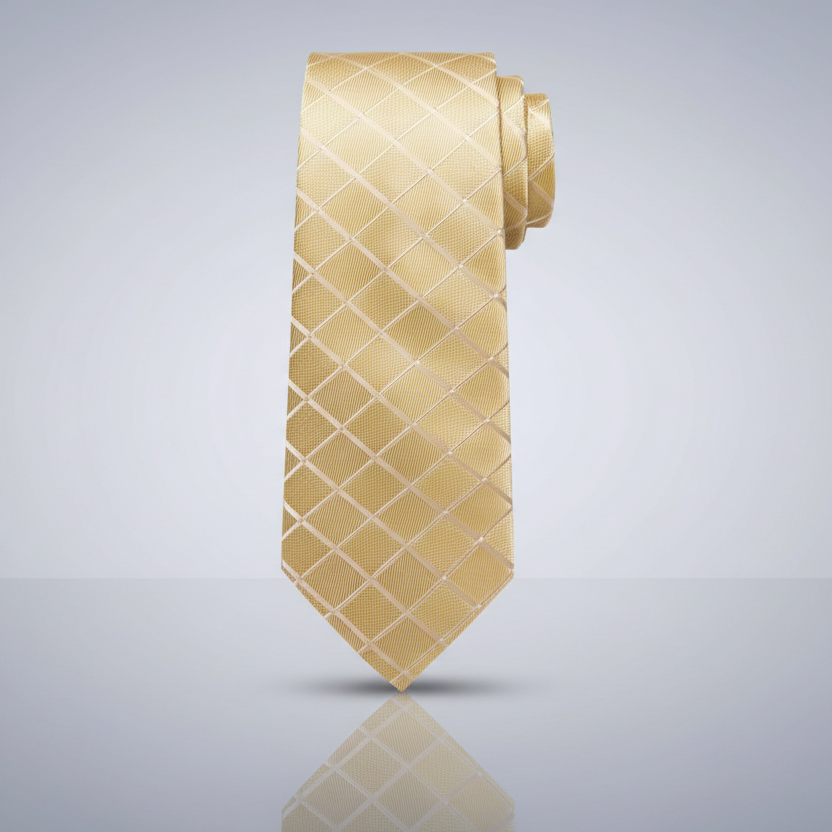 Discreet Plaid Necktie Set