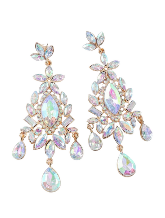 Iridescent Chandelier Earrings