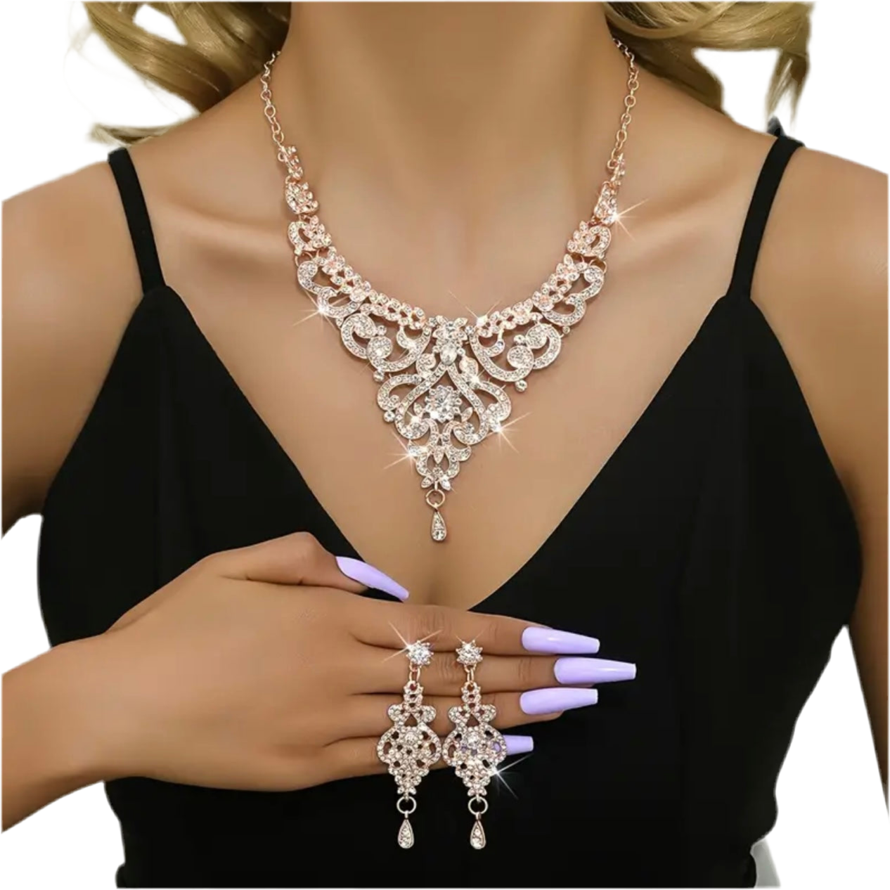 Rose Gold Elegance Jewelry Set