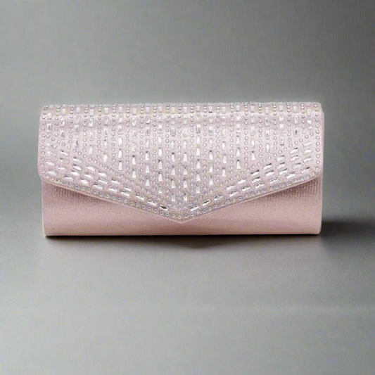 Pink Rhinestone Evening Bag