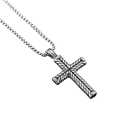 Braided Cross Necklace