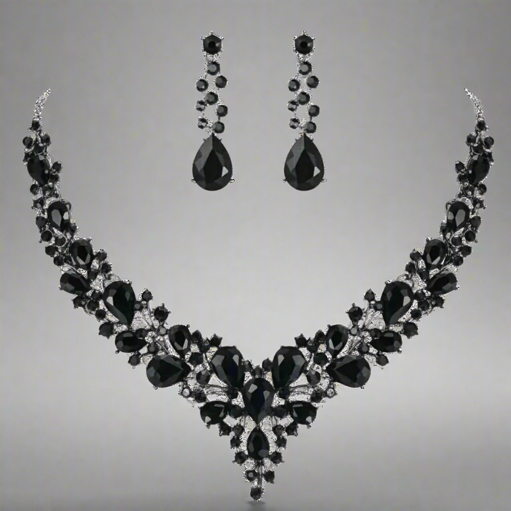 Glass Droplets Jewelry Set