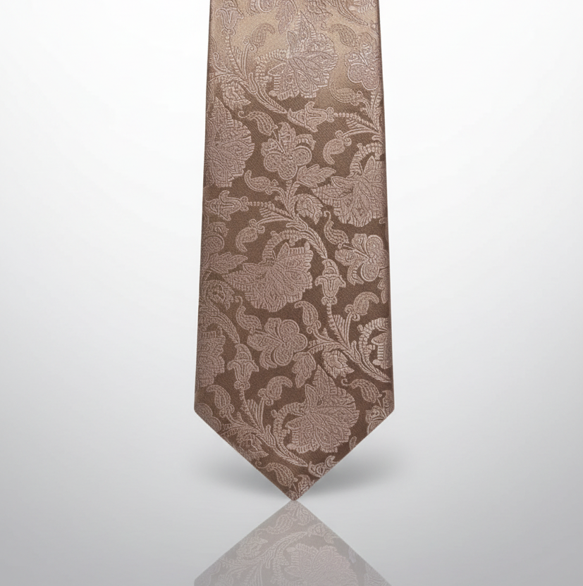 Discreet Floral Necktie Set