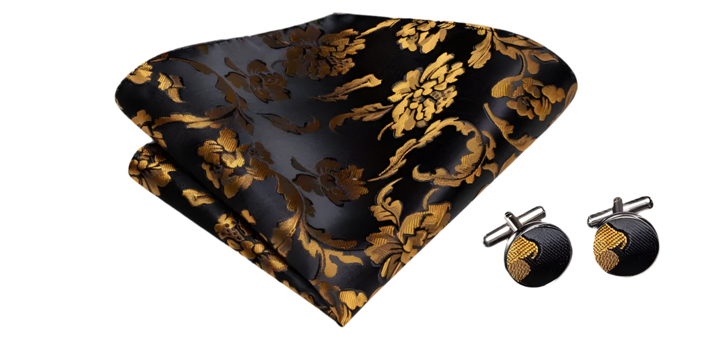 Black Gold Toffee Bowtie Set