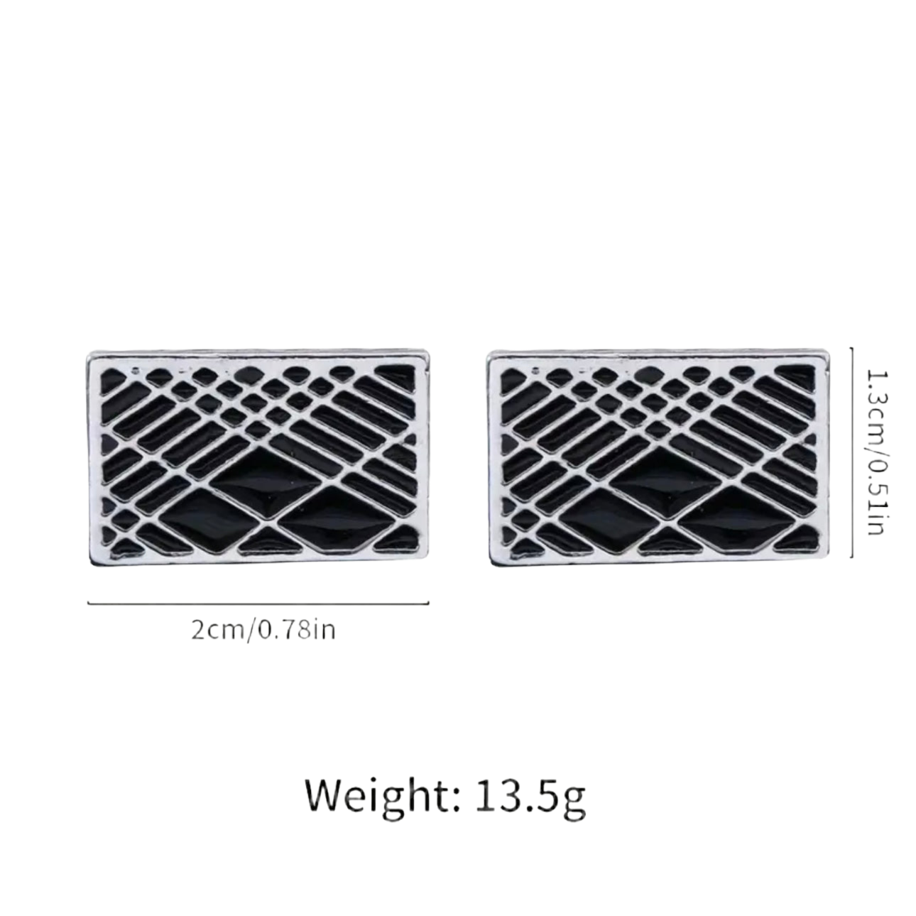 Geometric Pattern Cufflinks