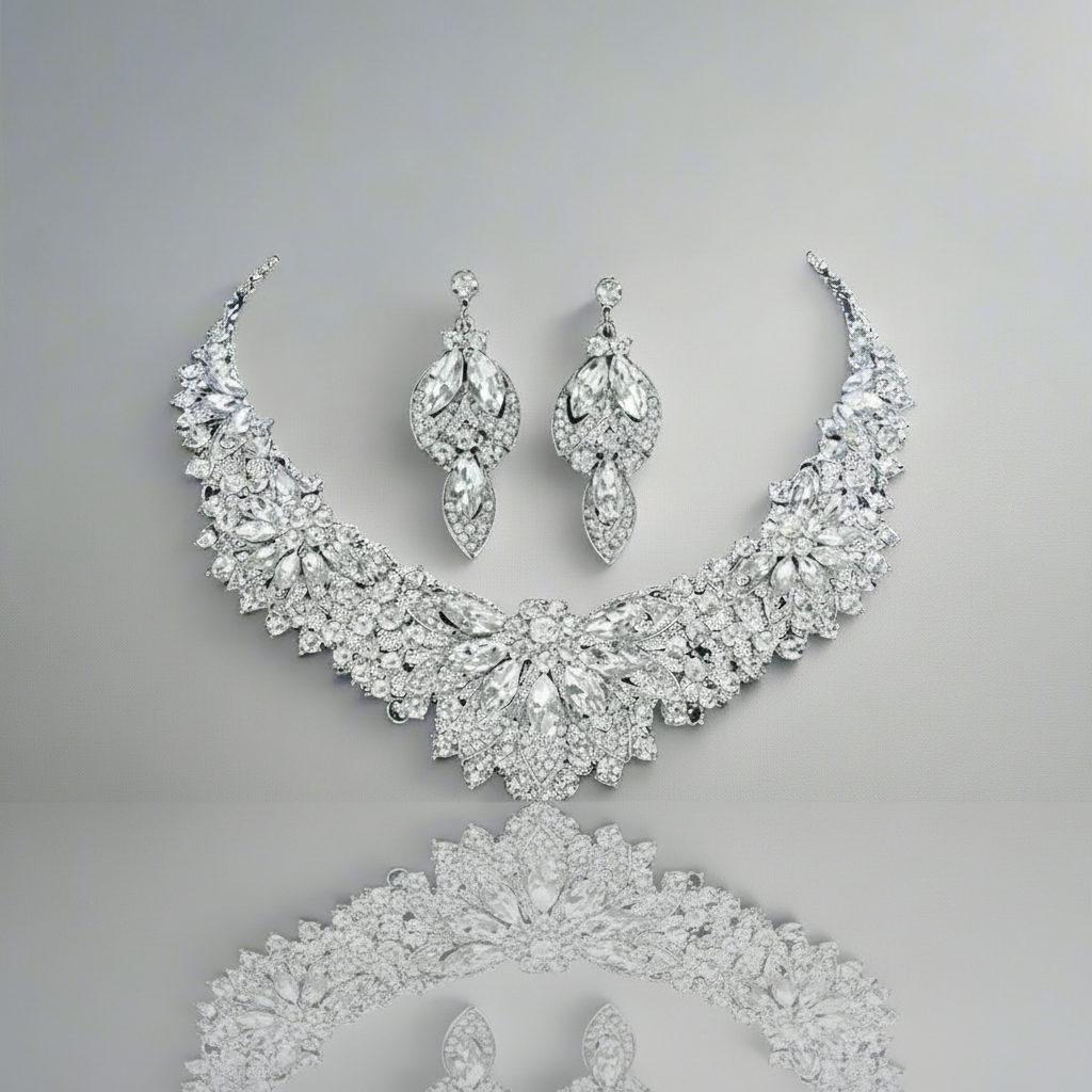 Intricate Floral Jewelry Set