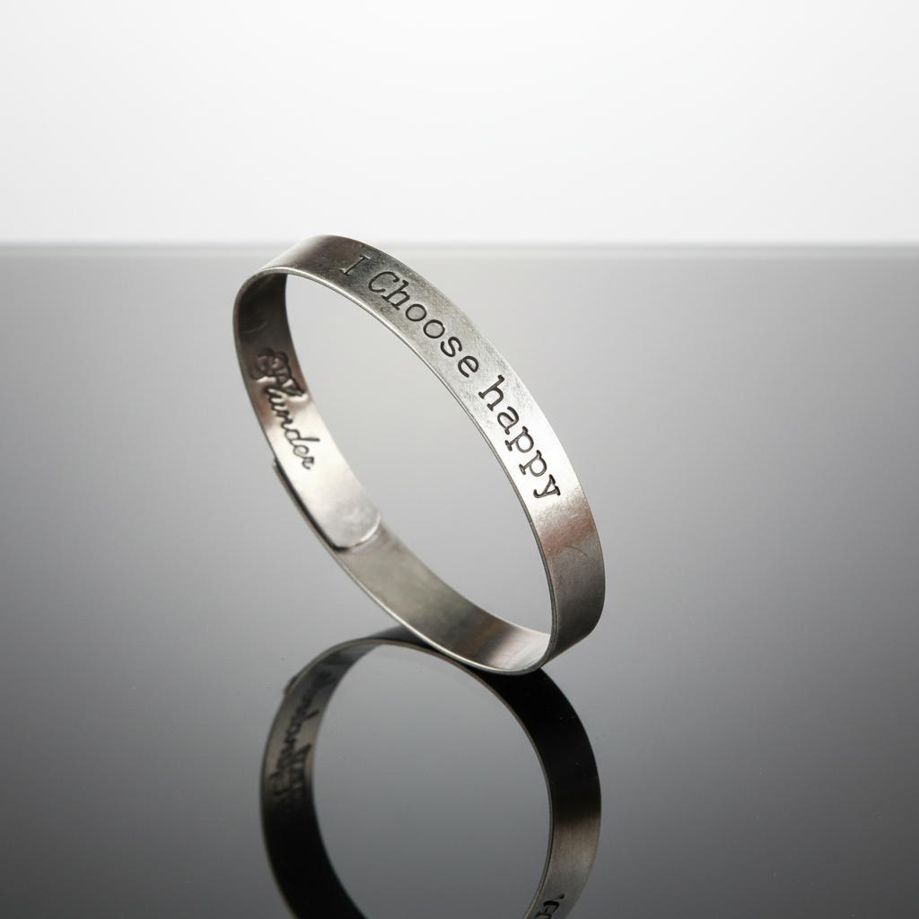 I Choose Happy Vintage Style Bracelet