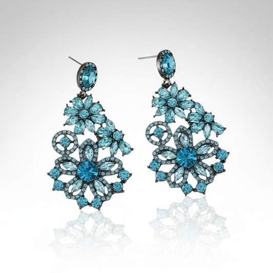 Vintage Vibe Blue Earrings