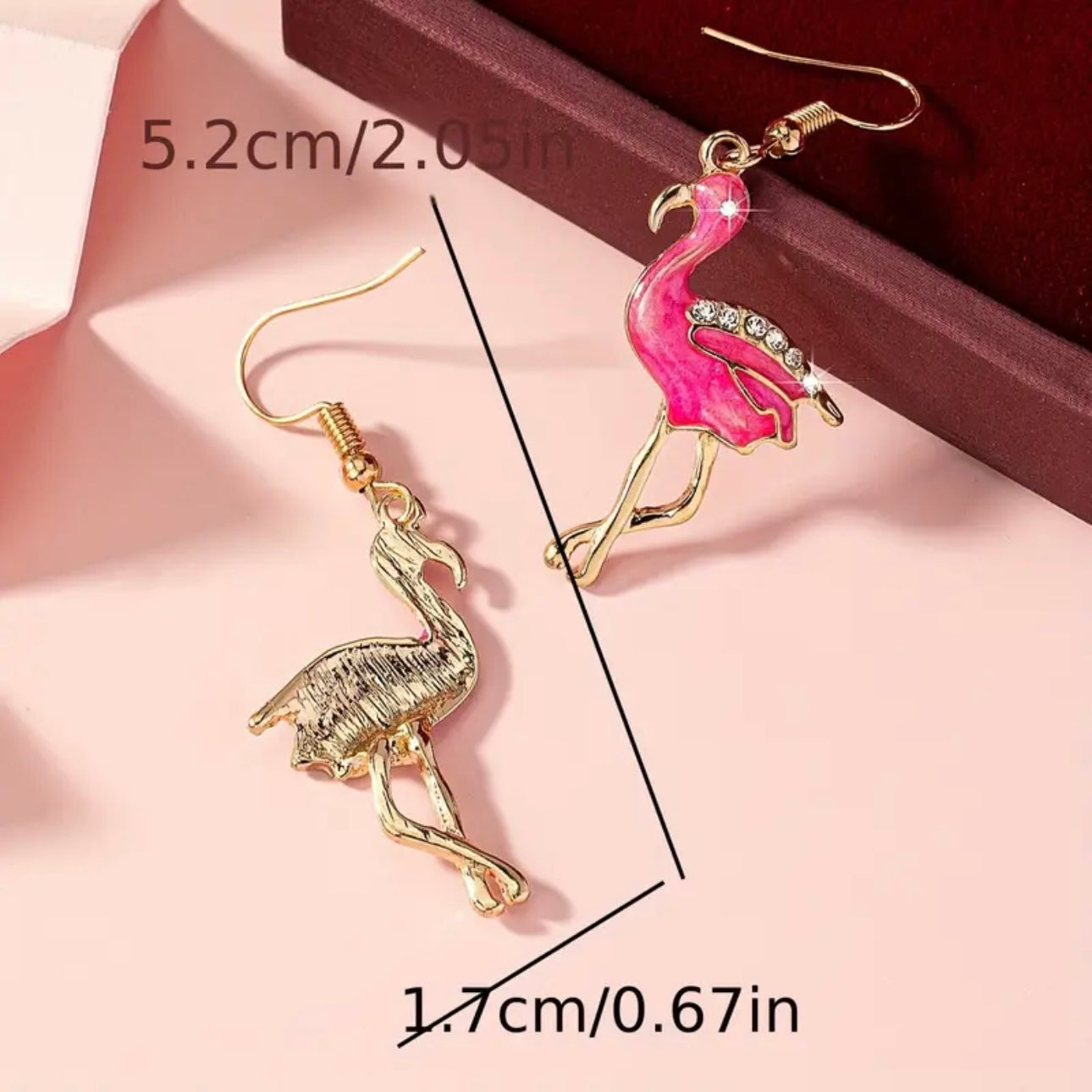 Flamingo Pink Earrings
