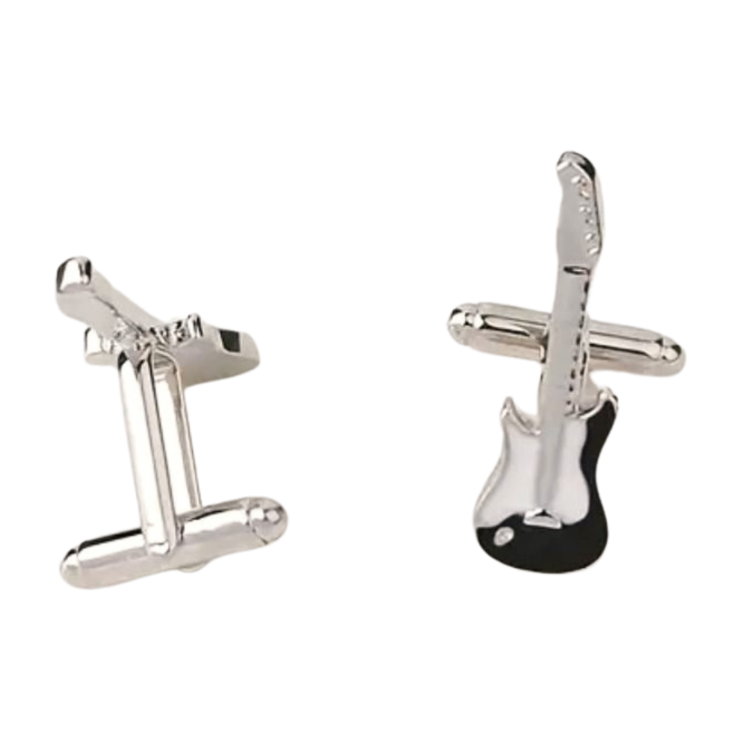 Guitar Cufflinks in Black