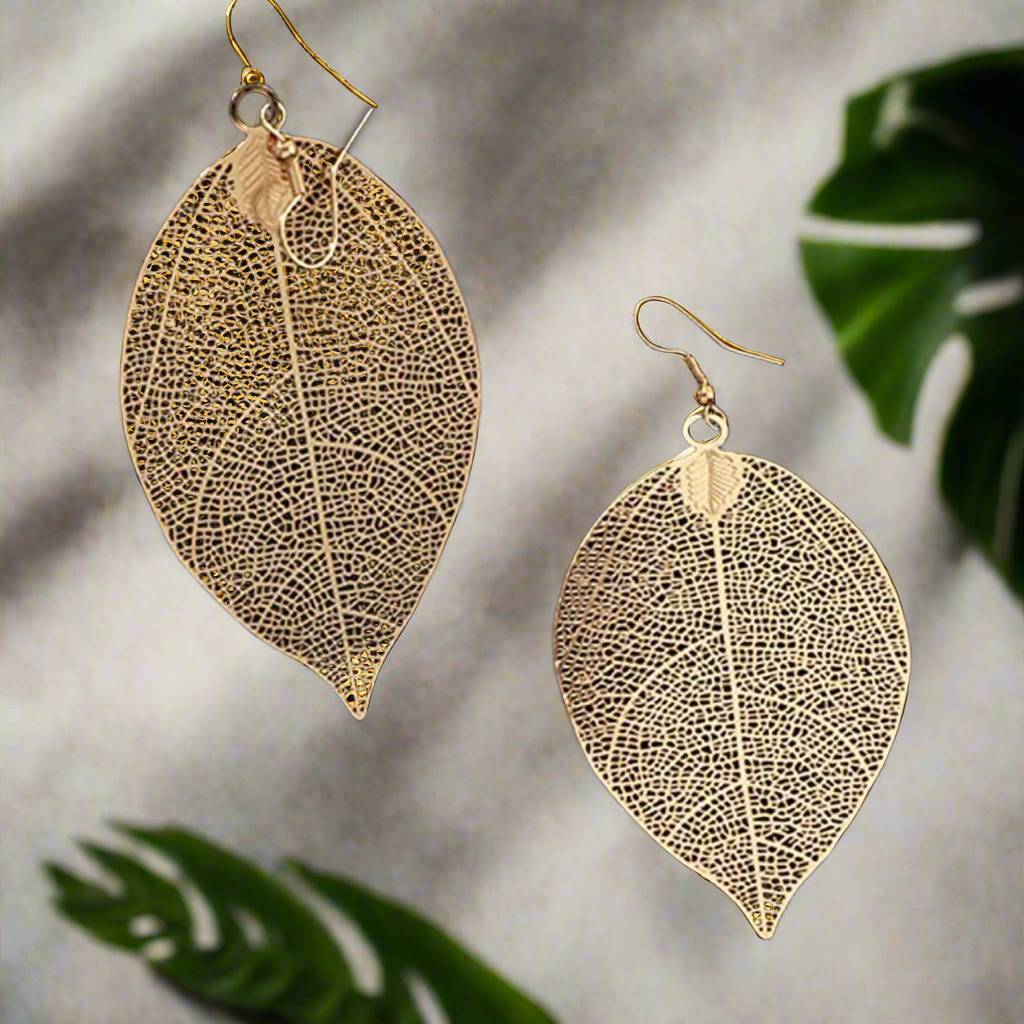 Leaf Gold Earrings