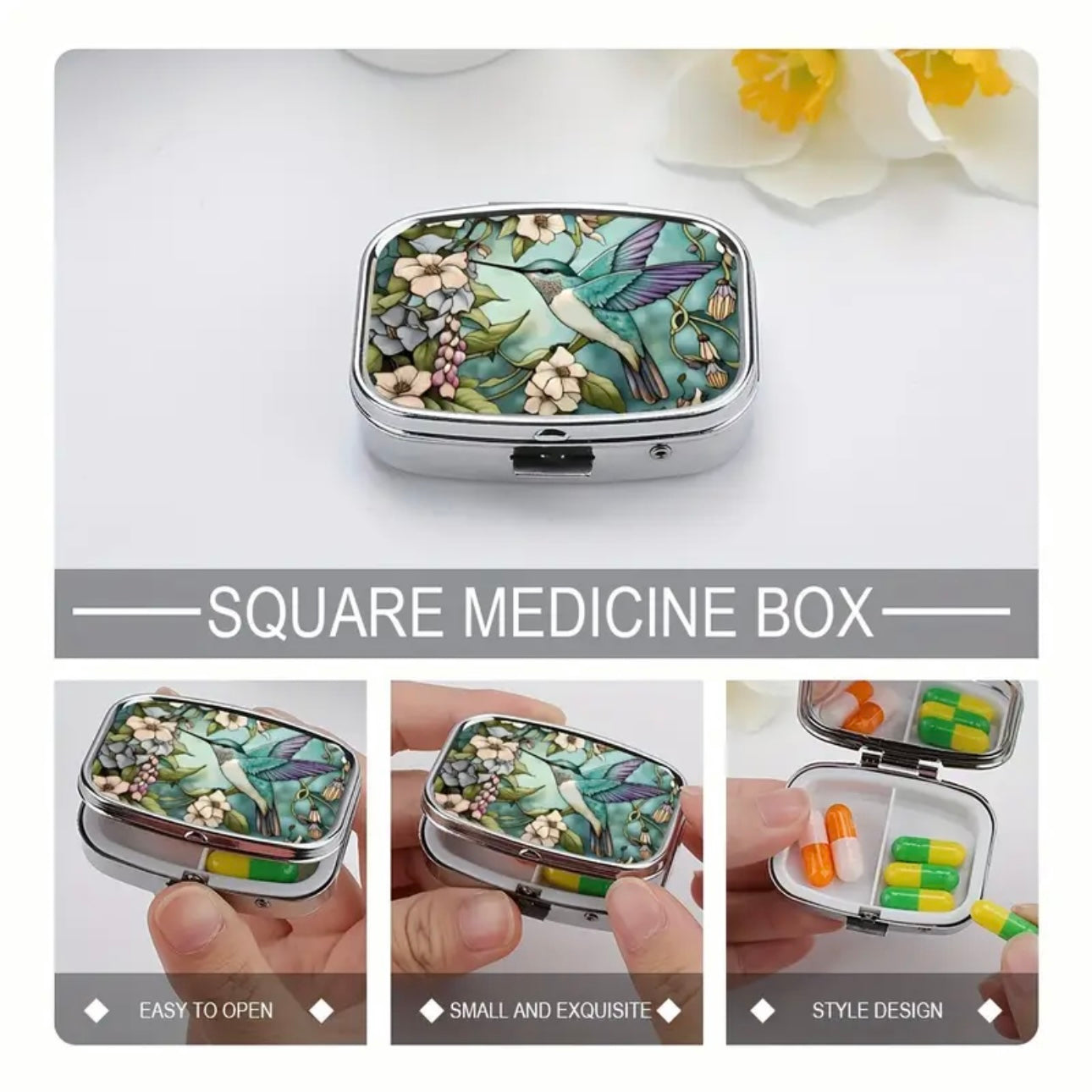 Hummingbird Pill Box