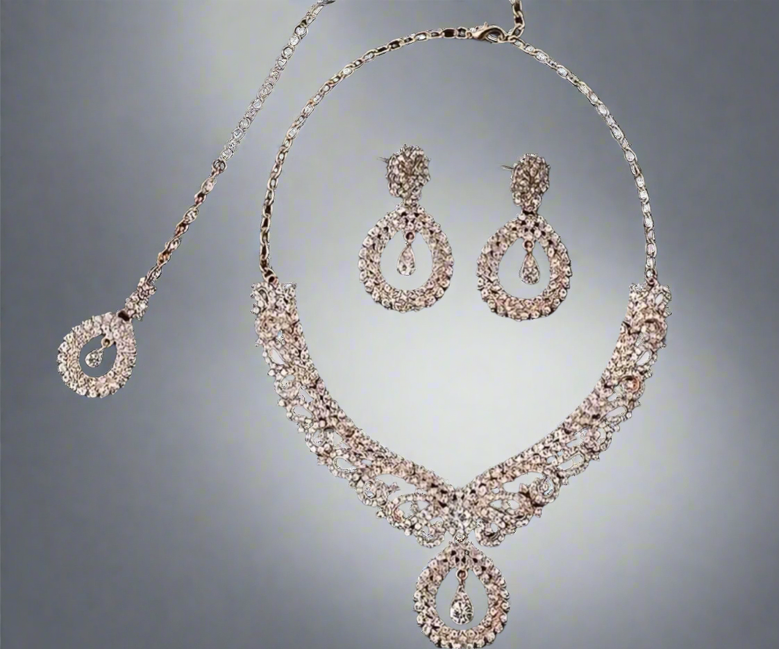 Rose Gold Pendant Jewelry Set