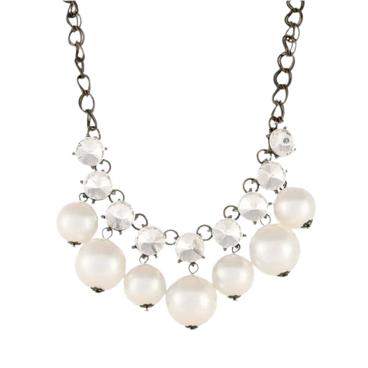 Pearl Rhinestone Necklace