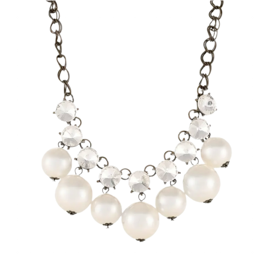 Pearl Rhinestone Necklace