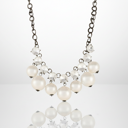 Pearl Rhinestone Necklace