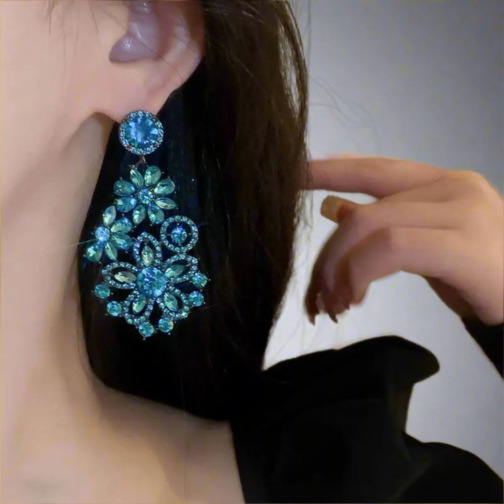 Vintage Vibe Blue Earrings