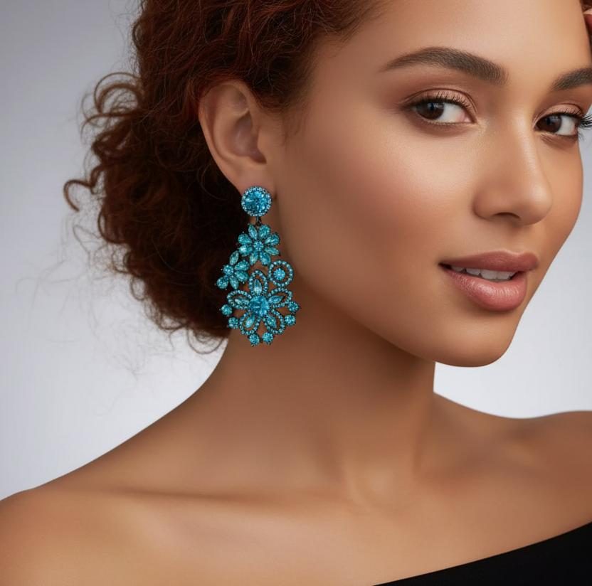 Vintage Vibe Blue Earrings