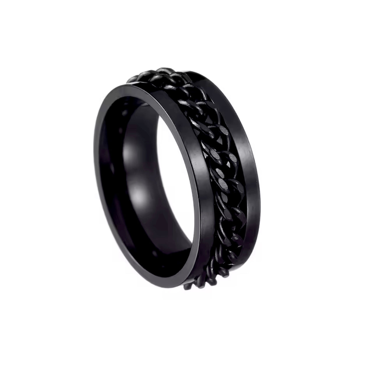 Chain Spinner Stainless Steel  Ring