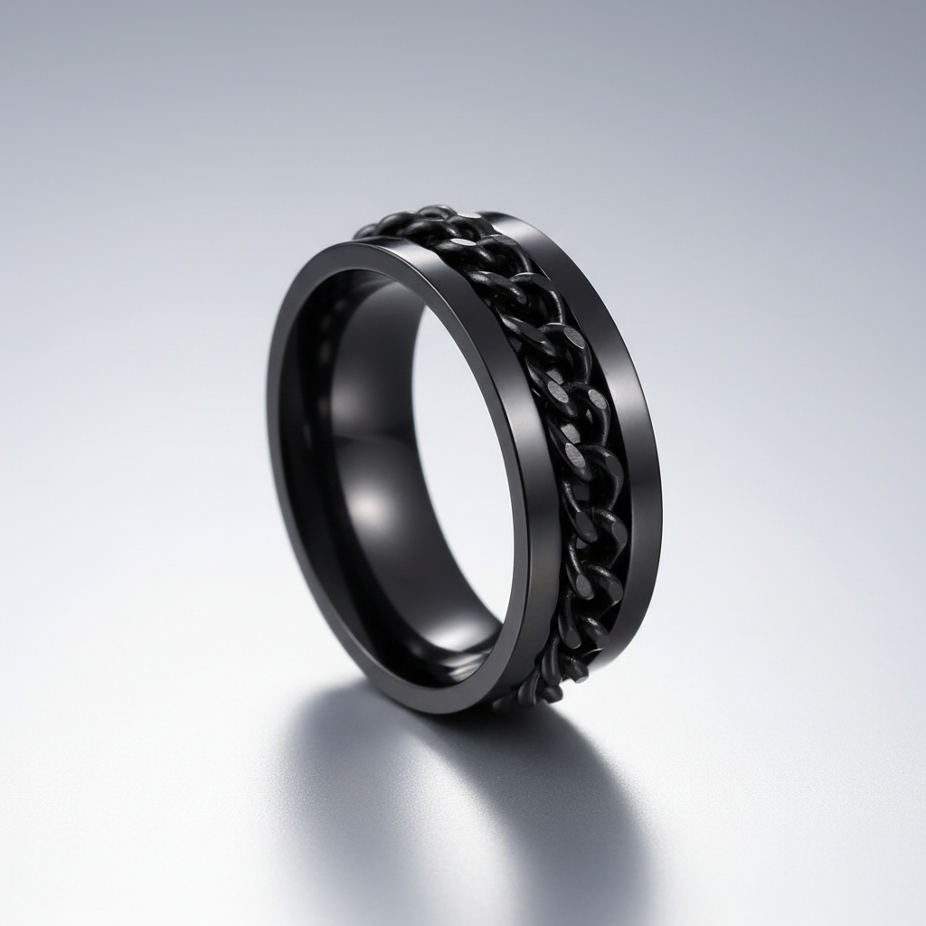 Chain Spinner Stainless Steel Ring