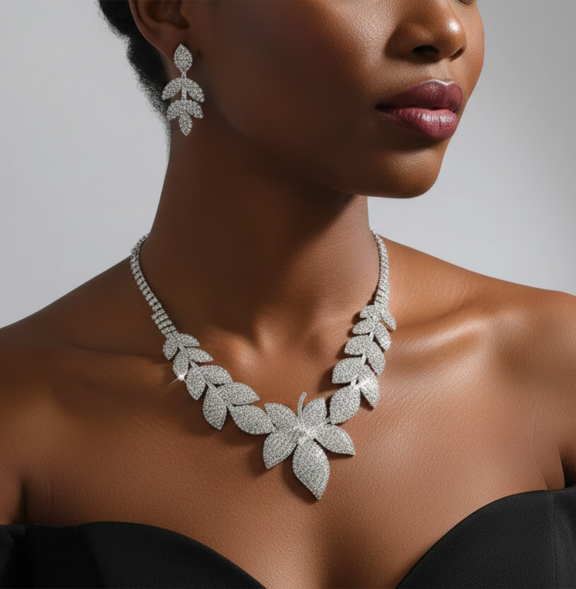 Leaf Shaped Jewelry Set