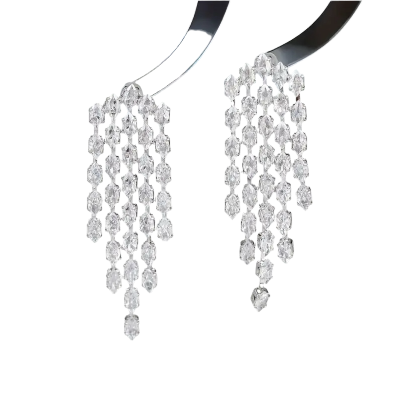 Water Drop Tassel Earrings