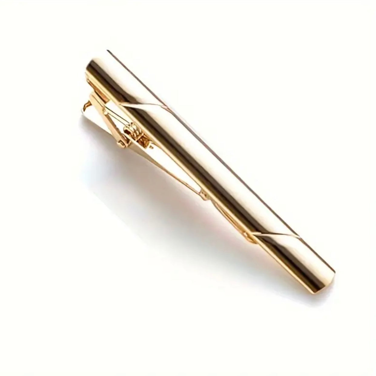 Black Blue Gold Silver Tie Clip Set