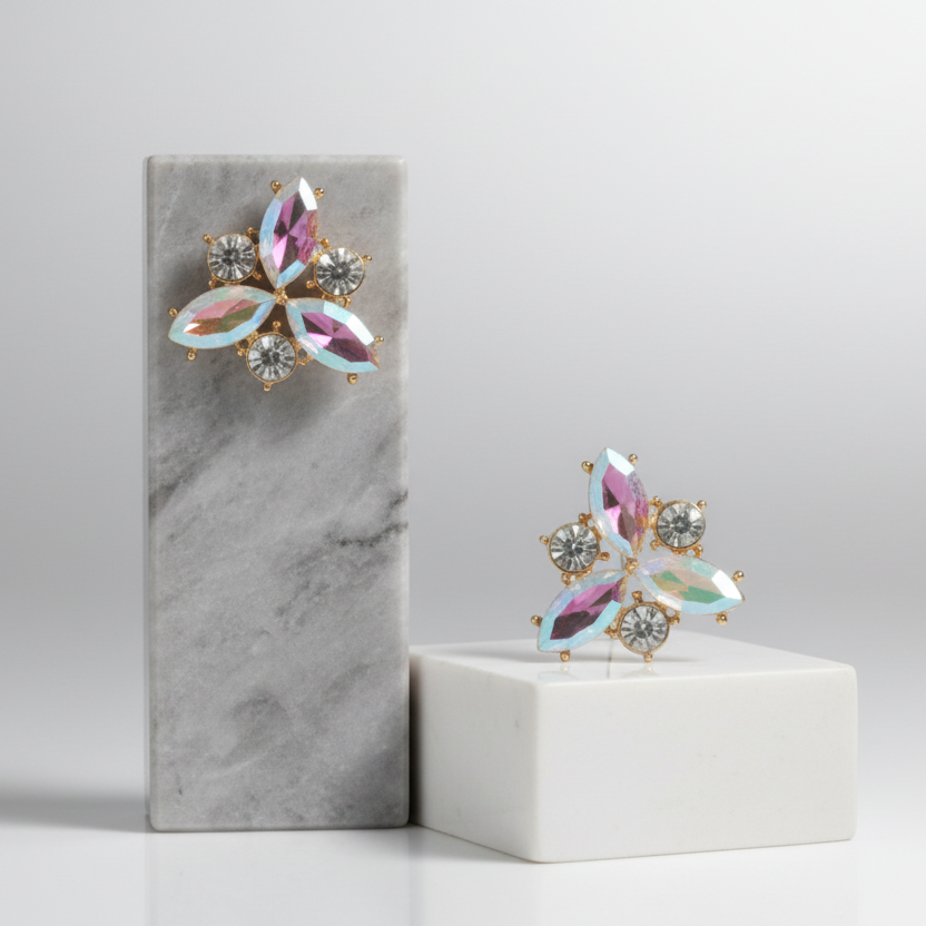 Iridescent Petals Earrings