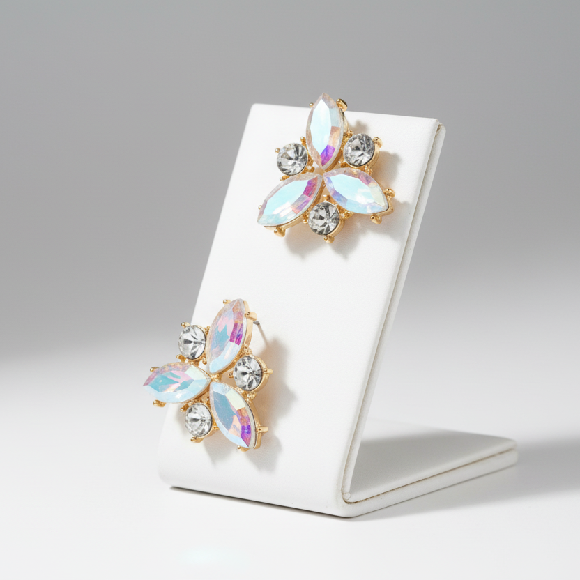 Iridescent Petals Earrings