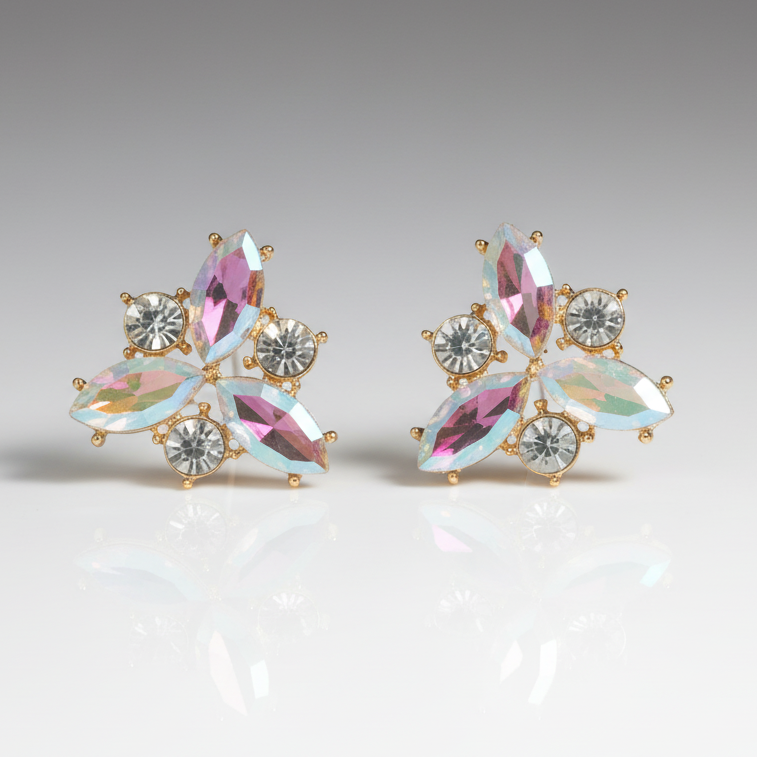 Iridescent Petals Earrings